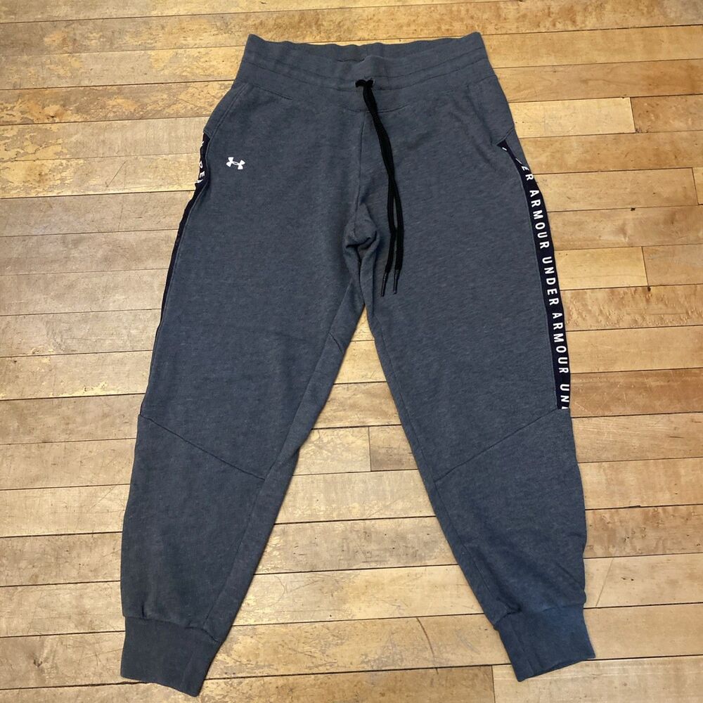 Under Armour Joggers Women’s Medium Grey Stretch Drawstring Sweatpants